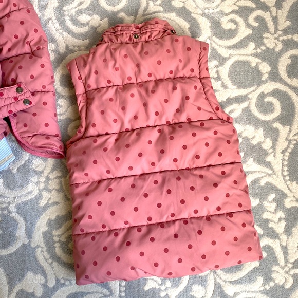 Mini Boden Puffer Dot Coat 2-in-1 sz 5/6yr - Picture 4 of 5